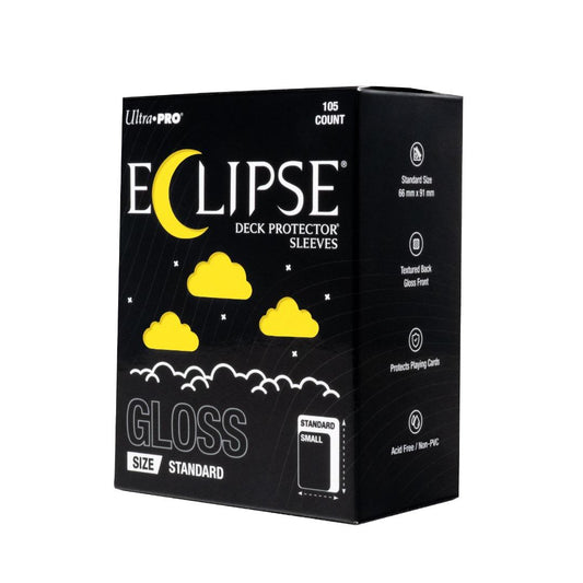 Ultra Pro - ECLIPSE Matte Standard DECK PROTECTOR Sleeves: Jet Black - 105ct