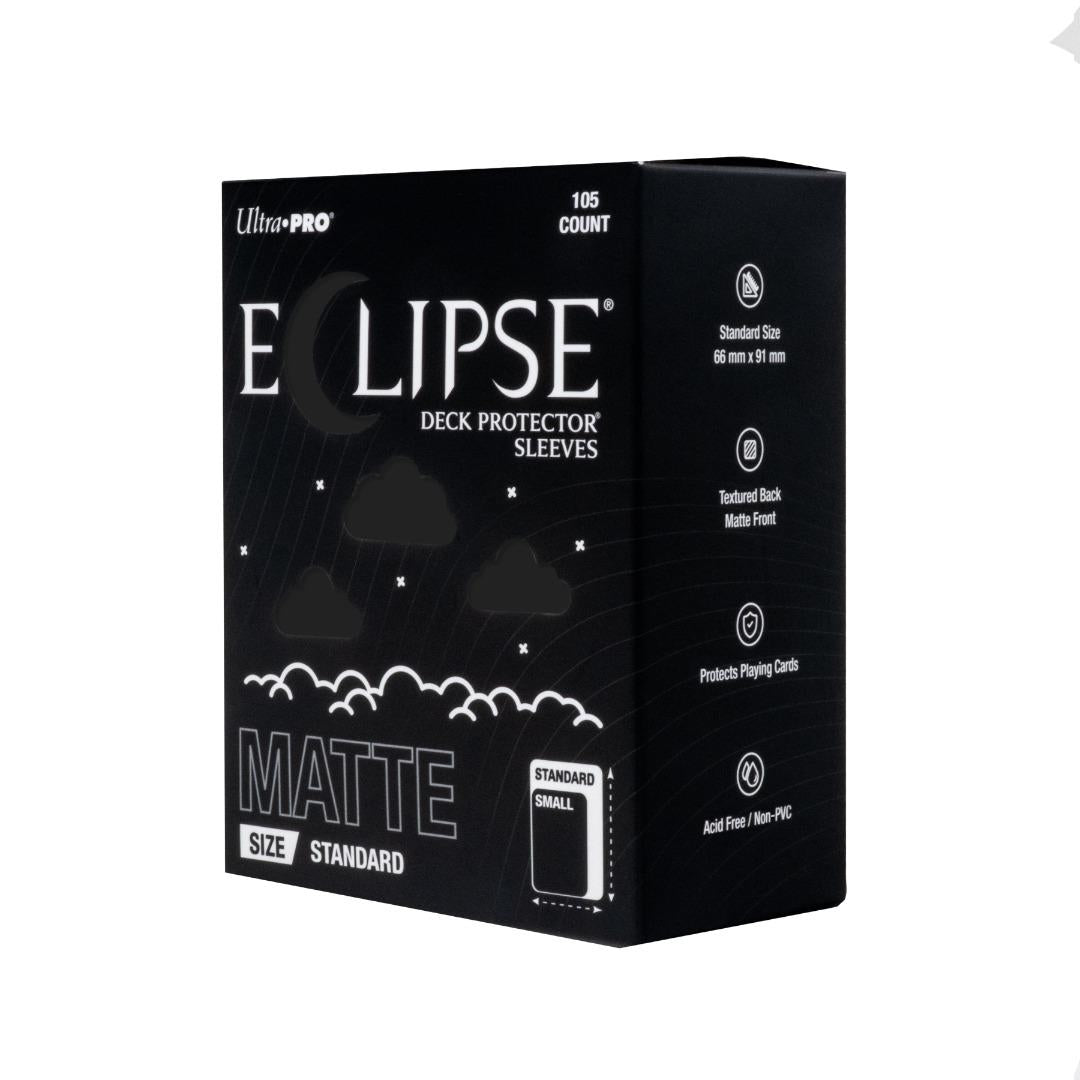 Ultra Pro - ECLIPSE Matte Standard DECK PROTECTOR Sleeves: Jet Black - 105ct