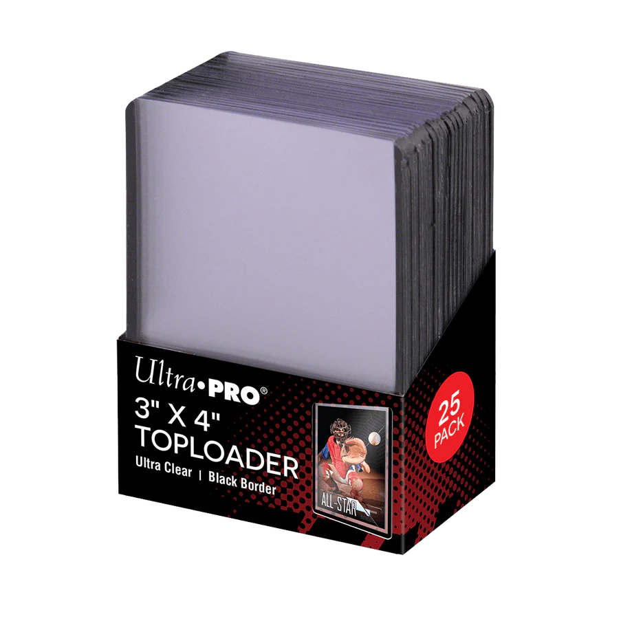 Toploaders à bordures colorées 3" x 4" (25ct) pour cartes à collectionner standard