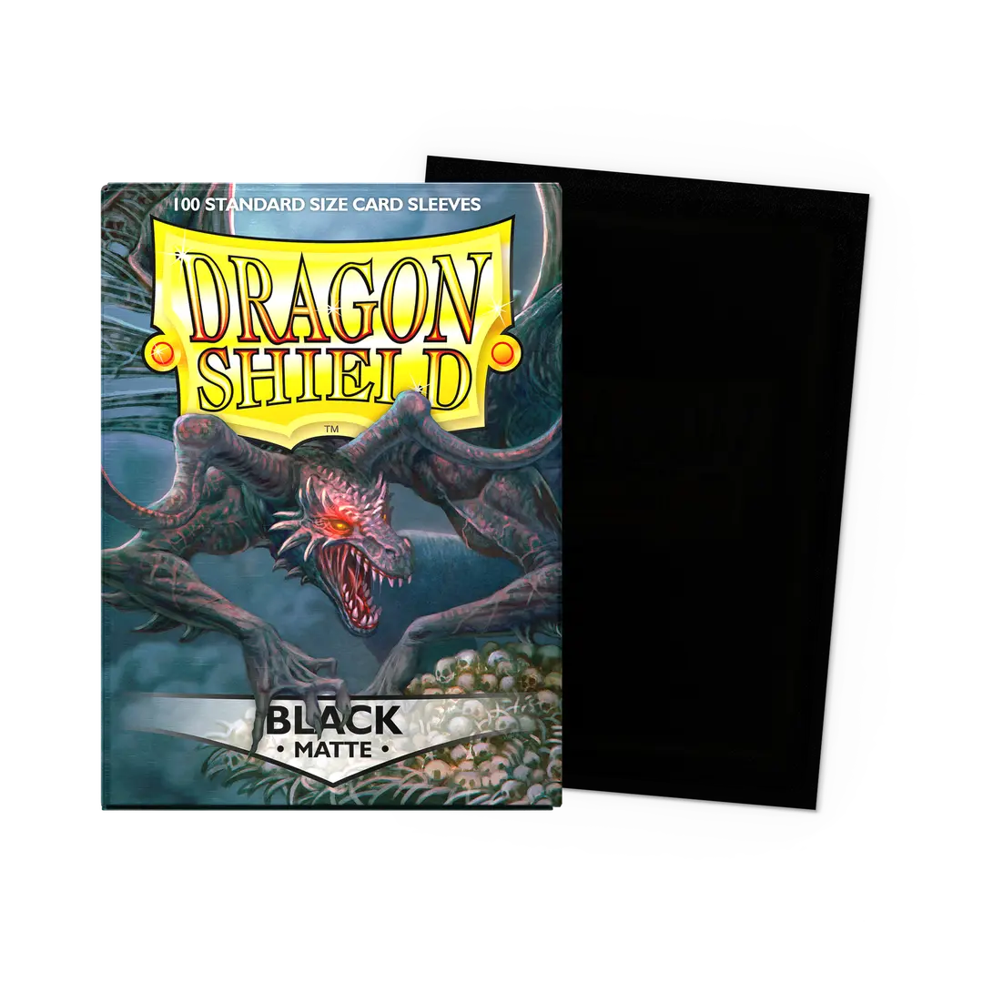 Dragon Shield - 100 protège-cartes standard Mat - Noir