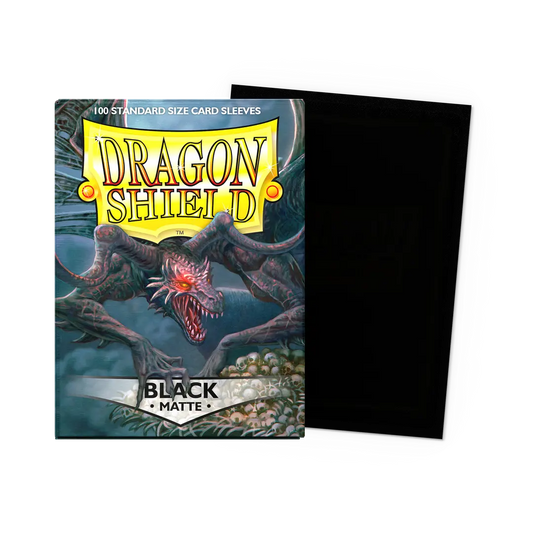 Dragon Shield - 100 protège-cartes standard Mat - Noir
