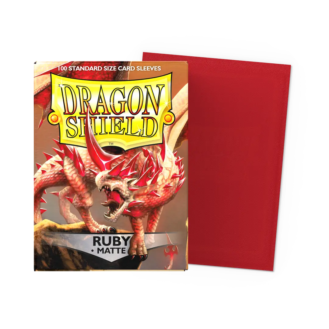 Dragon Shield - 100 protège-cartes standard Mat - Rubis