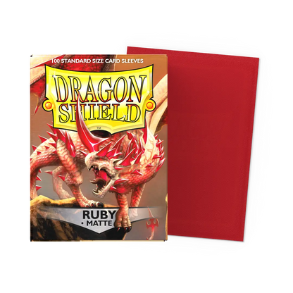 Dragon Shield - 100 protège-cartes standard Mat - Rubis