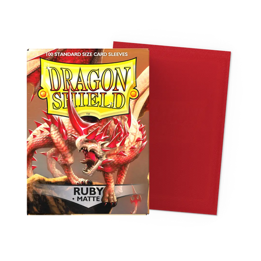 Dragon Shield - 100 protège-cartes standard Mat - Rubis
